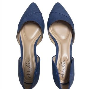 Blue ballet flats shoes size 8